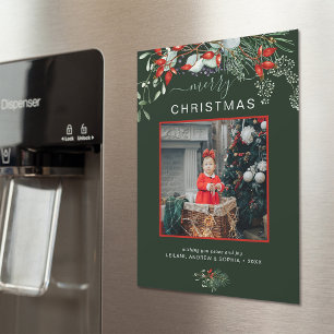 Joyeux Noël Photo Green Holiday