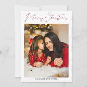 Joyeux Noël Photo Minimaliste Moderne