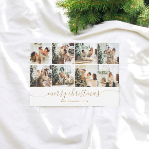 Joyeux Noël Photo moderne Collage Carte de vacance