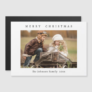 Joyeux Noël PHOTO Vacances Carte magnétique