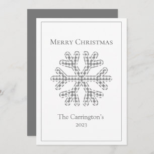 Joyeux Noël Plaid Snowflake moderne