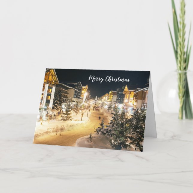 Joyeux Noël Plié Carte de vacances (Devant)