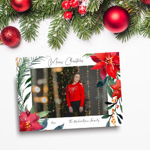 Joyeux Noël Poinsettia Photo