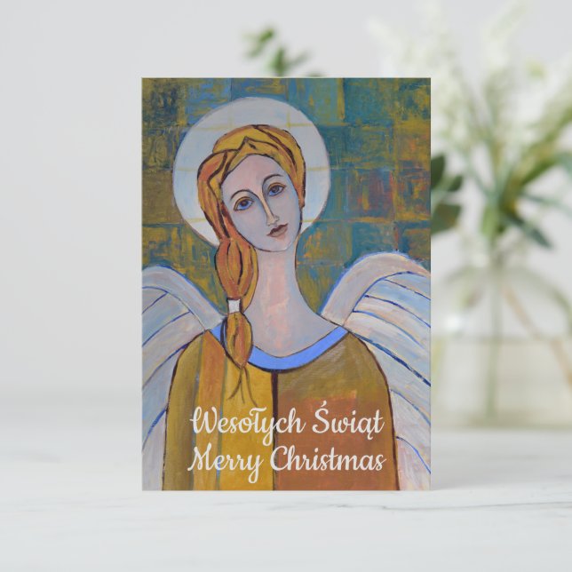 Joyeux Noël polonais Wesołych Świąt Angel (Debout devant)