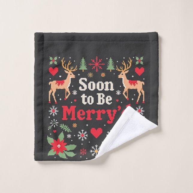  Joyeux Noël pour les couples  (Gant de toilette)