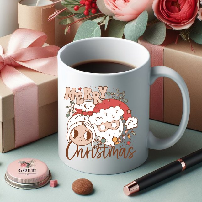 Joyeux Noël pour tous Boire du café Mug (Créateur téléchargé)