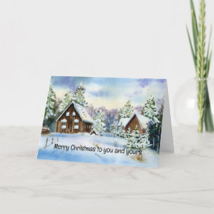 Joyeux Noël pour vous et votre carte de Noël