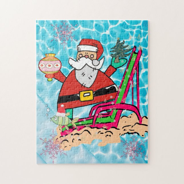 Joyeux Noël Puzzle Joyeux Noël Père Noël Jouets (Vertical)