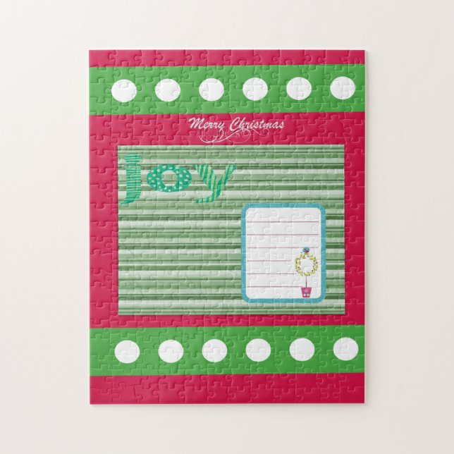 Joyeux Noël Puzzle Noël Joie (Vertical)