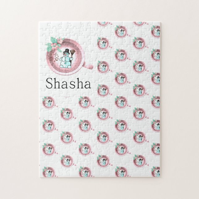 Joyeux Noël Puzzle Noël Snowman (Vertical)