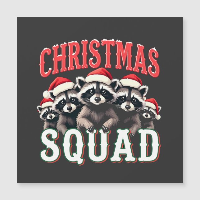 Joyeux Noël Raton laveur Casquette de Père Noël Am (Devant)