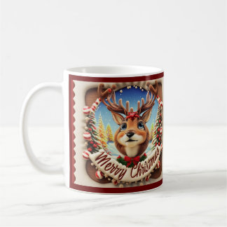 Joyeux Noël Reindeer Mug
