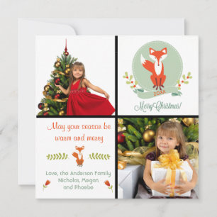 Joyeux Noël Renard 2 Photos - Carte de Noël
