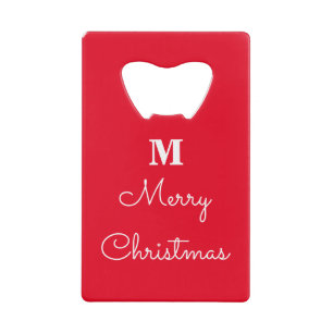 Joyeux Noël Rouge Blanc Monogrammes Cadeau Favori