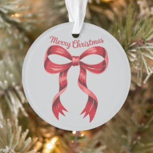 Joyeux Noël Rouge Coquette Nœud Papillon Féminin 