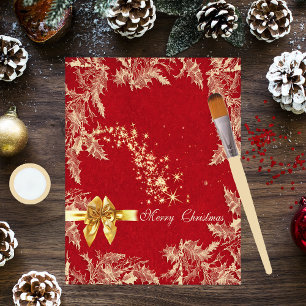 Joyeux Noël Rouge et or papier à rebut