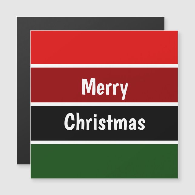 Joyeux Noël rouge et vert (Devant / Derrière)