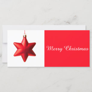 Joyeux Noël Rouge étoile décoration avec texte