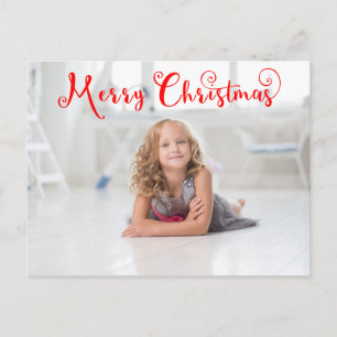 Joyeux Noël Rouge Script - Carte postale
