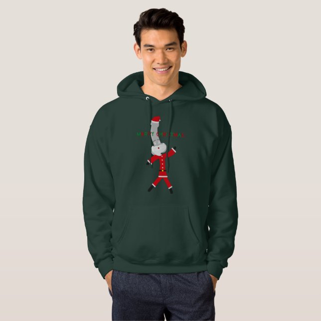 joyeux noël rouge vert santa claus sweat - shirts  (Devant entier)