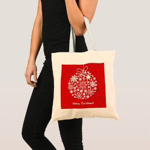 Joyeux Noël Sac fourre-tout de flocon de neige
