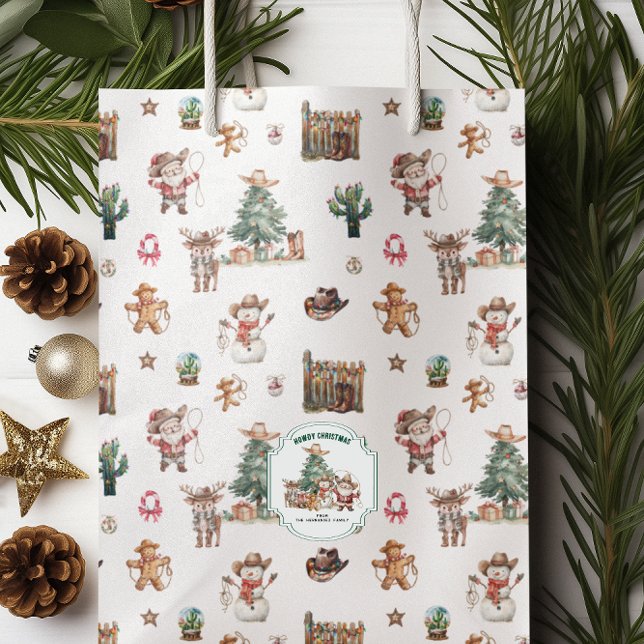 Joyeux Noël | Sacs Cadeaux Personnalisés Fun Weste (Créateur téléchargé)