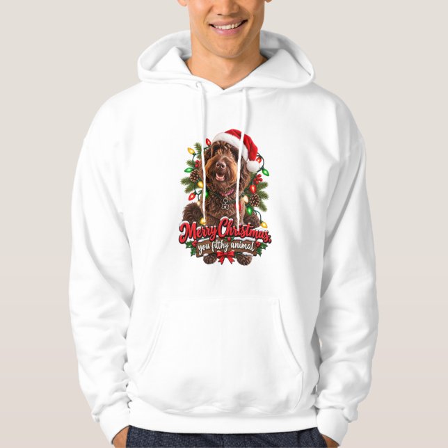 Joyeux Noël, sale bête Sweat à capuche (Devant)