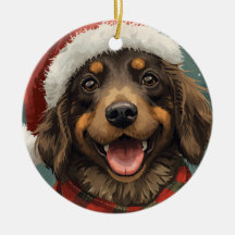 Joyeux Noël Santa Paws Ornement Chien