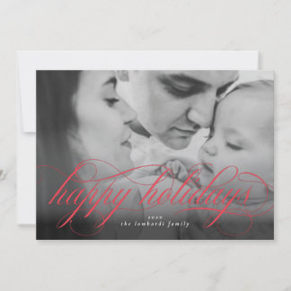 Joyeux Noël Script Photo Carte de Noël