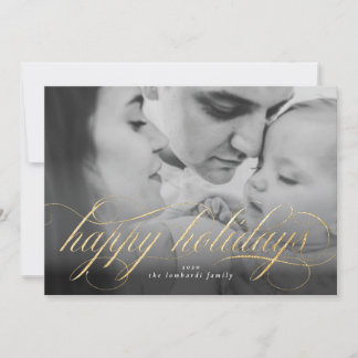 Joyeux Noël Script Photo Carte de Noël