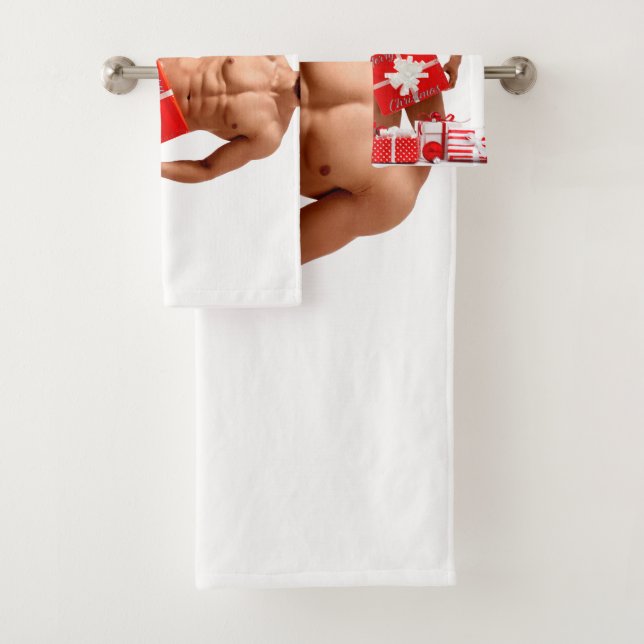 Joyeux Noël SlipperyJoe rouge blanc argent cadeau (En situation)