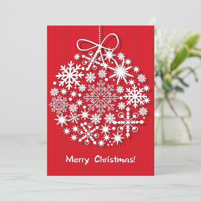 Joyeux Noël Snowflake Invitations (Créateur téléchargé)