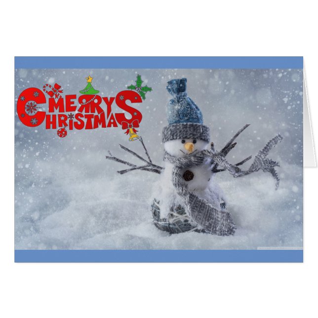 Joyeux Noël Snowman (Devant horizontal)