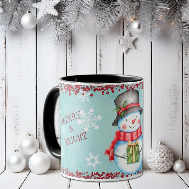 Joyeux Noël Snowman Kids Mug (Créateur téléchargé)
