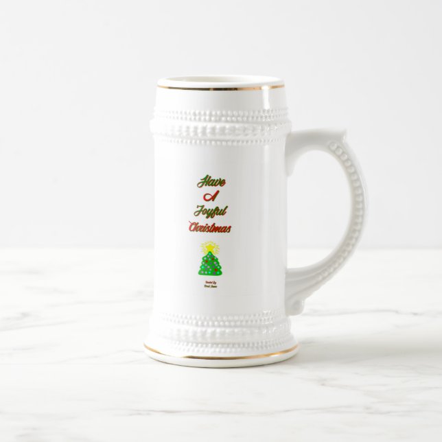 Joyeux Noël Stein Mug (Droite)