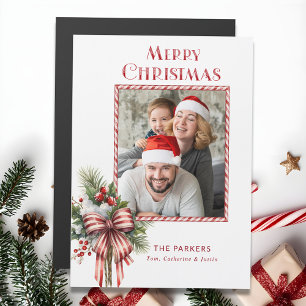 Joyeux Noël Sucre de canne Bow Photo