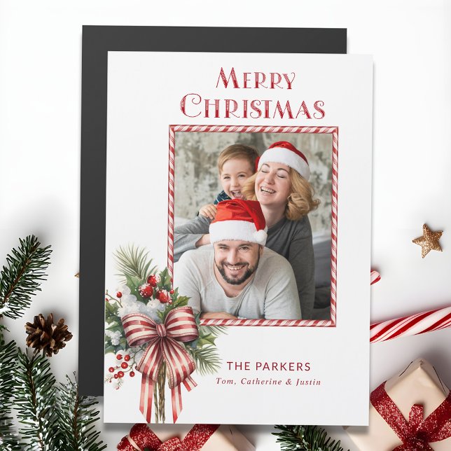 Joyeux Noël Sucre de canne Bow Photo (Créateur téléchargé)