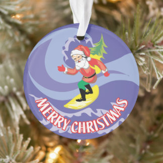 Joyeux Noël Surfboard Père Noël
