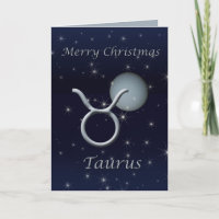 Joyeux Noël Taurus Venus Carte de voeux