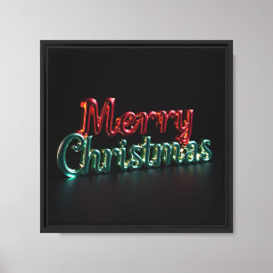 Joyeux Noël Typographie Luxueuse Toile 12х12 05