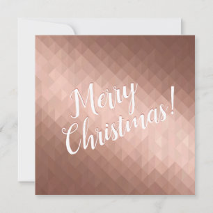Joyeux Noël vacances rose or design chic