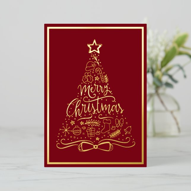 Joyeux Noël Vacances Xmas Arbre Vos Mots (Debout devant)