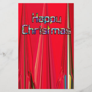 Joyeux Noël Vintage belle papeterie rouge