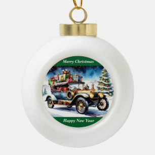Joyeux Noël Vintage Ornement de voiture