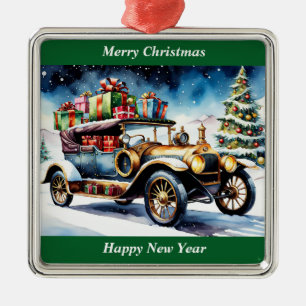 Joyeux Noël Vintage Ornement de voiture