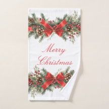 Joyeux Noël vintage style serviette à main
