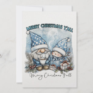 Joyeux Noël Y'ALL Flat Holiday Carte de voeux
