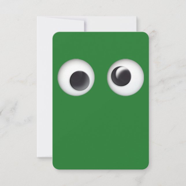 Joyeux Noël Yeux Google Verts (Devant)