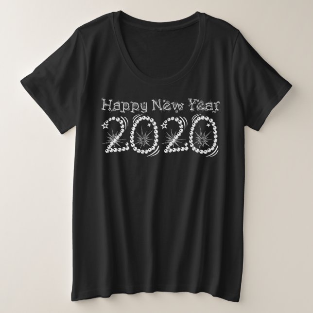 Joyeux Nouvel An 2020 Étoiles Fête du Nouvel An (Design devant)