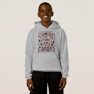 Joyeux Nouvel An 2025 Citations T-Shirt Kids Pullo